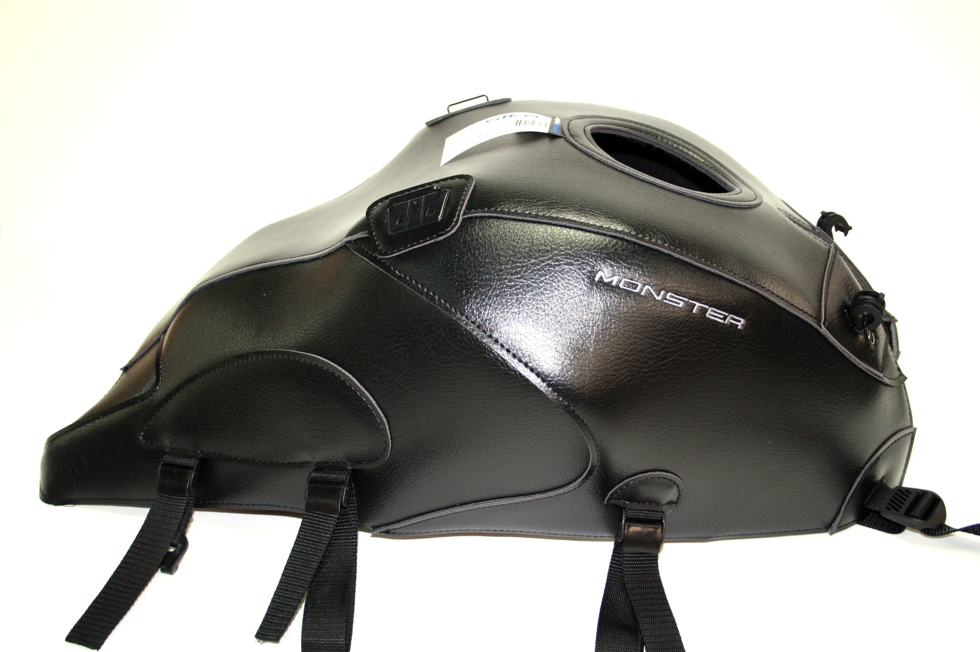 Tapis De Réservoir En Cuir Pour Yamaha Royal Star XVZ 1300 - Sangle De Fixation Noire, Style Custom