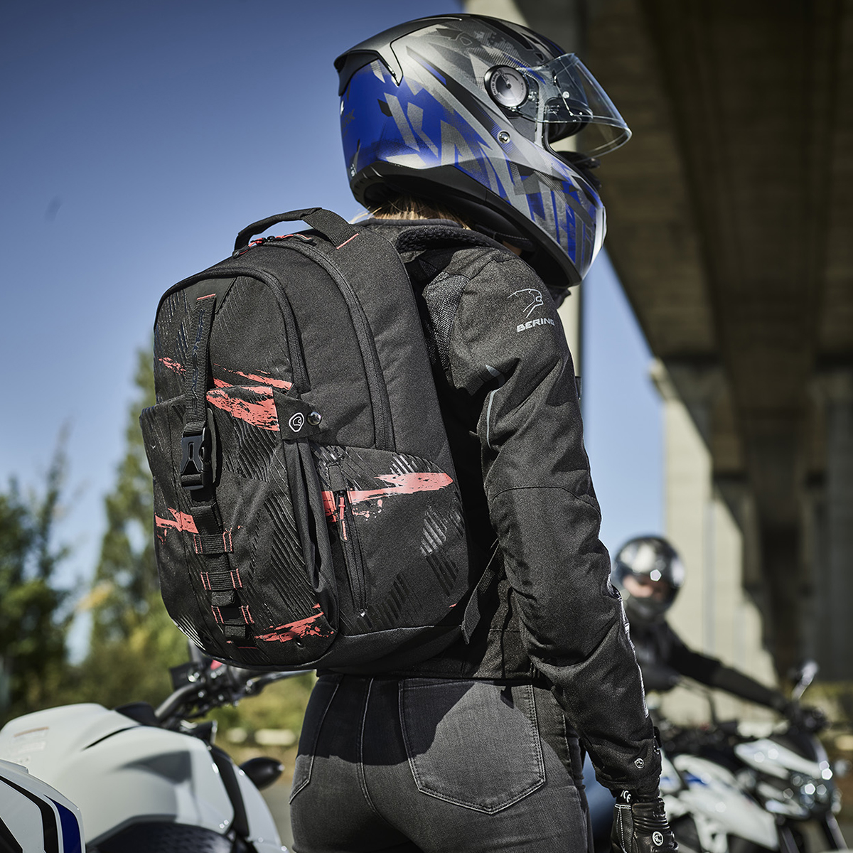 sac a dos moto BAGSTER CARBONRACE, sac pour motards avec